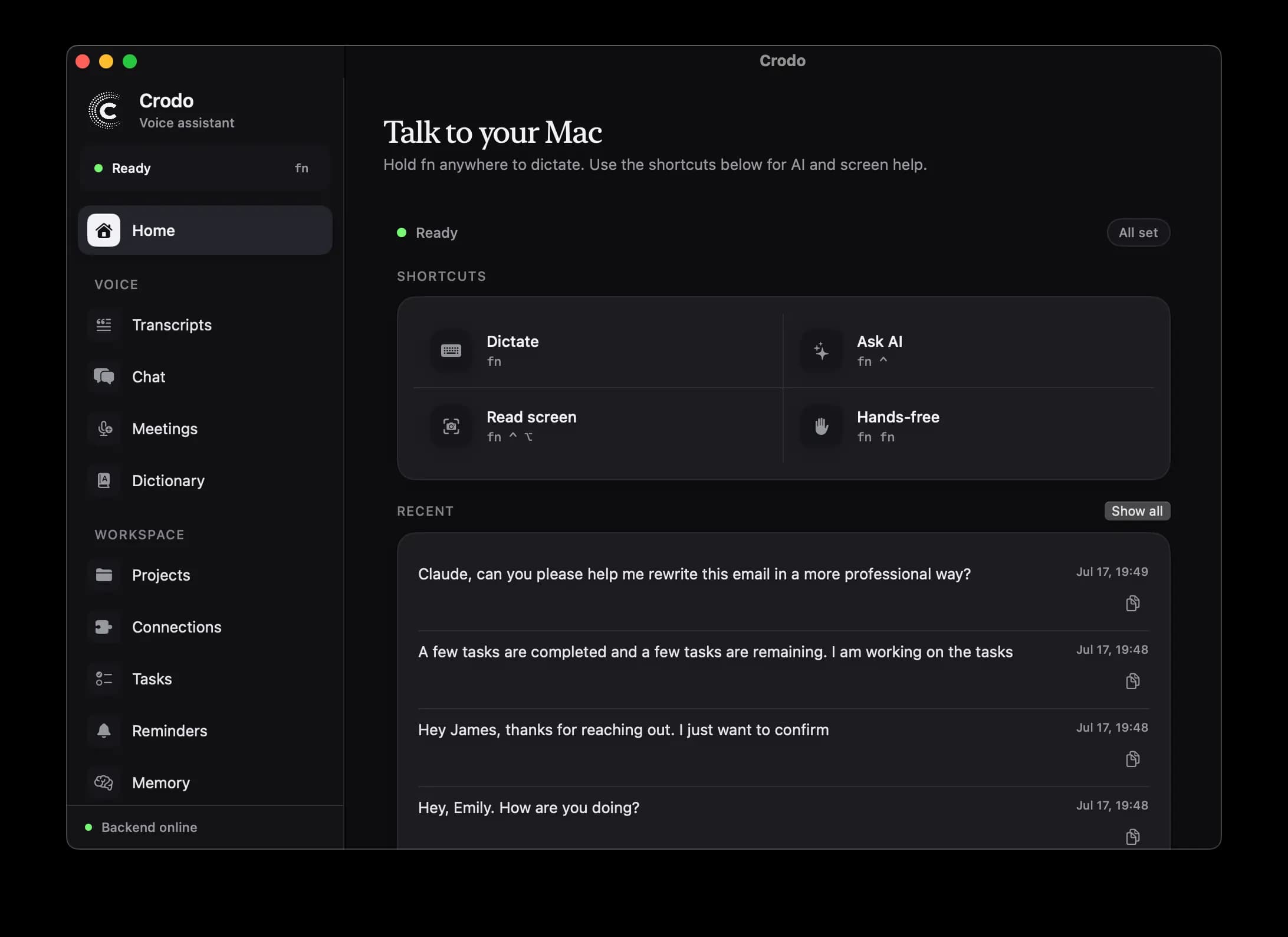 Crodo AI screenshot 1